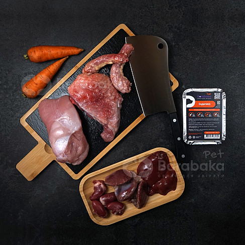 Індичка з морквою №3 корм для щенят (3-6 міс) 200г