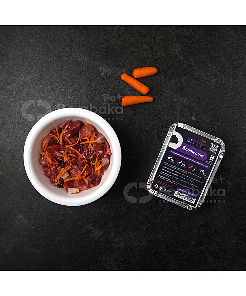 Яловичина з морквою №2 корм для дорослих котів 150г 